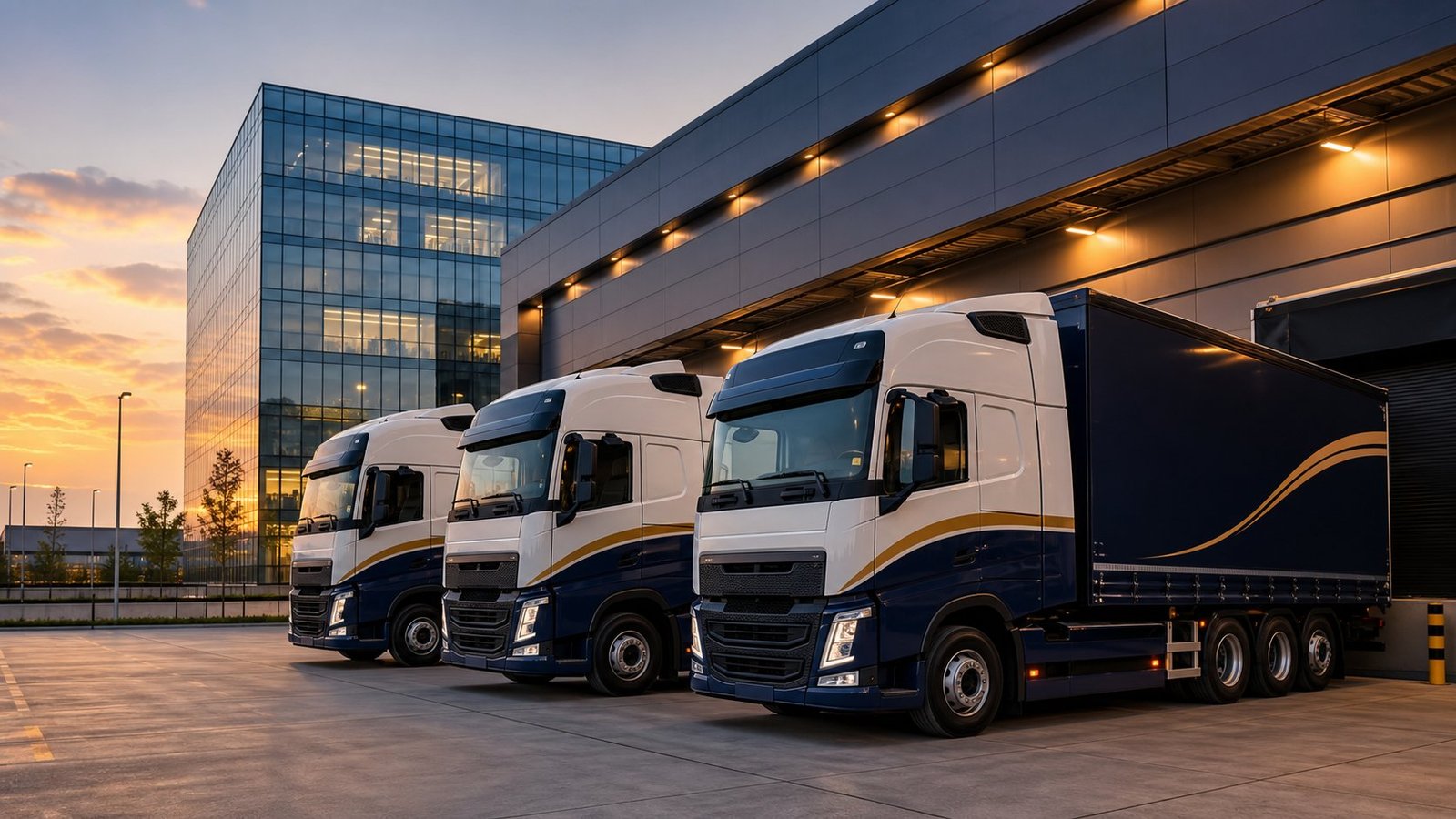 Noida Transport Services fleet at Sector 63 warehouse